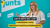 Junts insta ERC i CUP a pressionar l'Estat negociant plegats els pressupostos