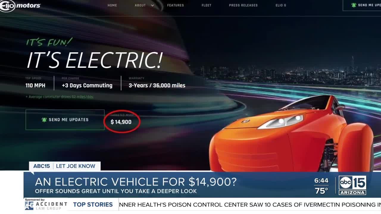 An electric vehicle for $14,900? Sounds great u...