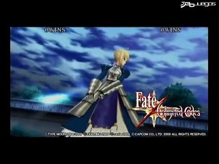 Fate Unlimited Codes Portable: Vídeo del juego 3