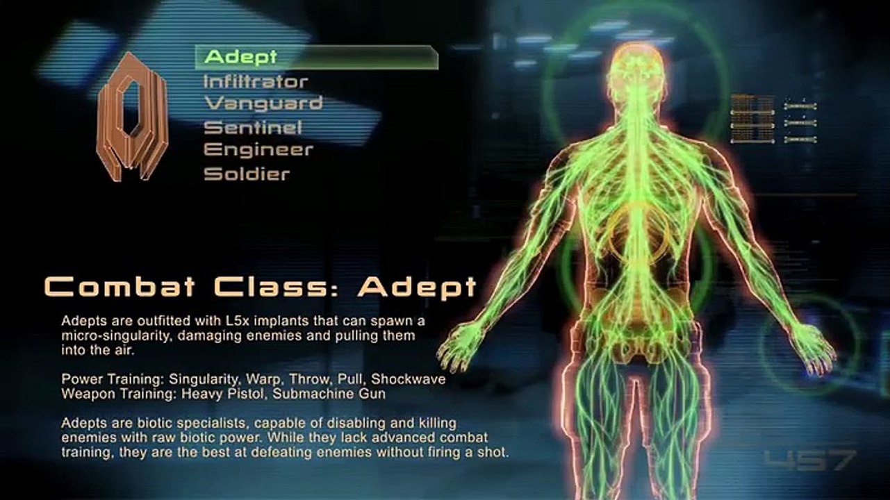 Mass Effect 2: Combat Class: Adept
