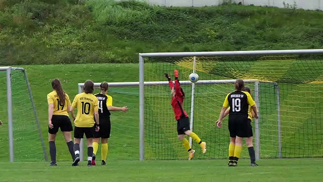 Das 0:1 durch Tamina Meier vom Dransfelder SC beim Bovender SV