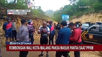 Download Video: Rombongan Wali Kota Malang Paksa Masuk Pantai Saat PPKM