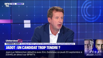 Yannick Jadot: "Je n’ai pas de leçon à recevoir sur la gauche ou la radicalité"