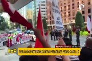 Pedro Castillo: peruanos en EEUU protestaron a favor y en contra de presidente