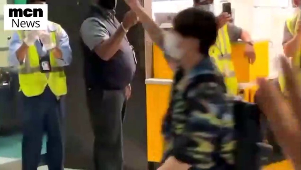 BTS ARRIVES IN NEW YORK JFK AIRPORT FOR 2021 UNITED NATIONS!