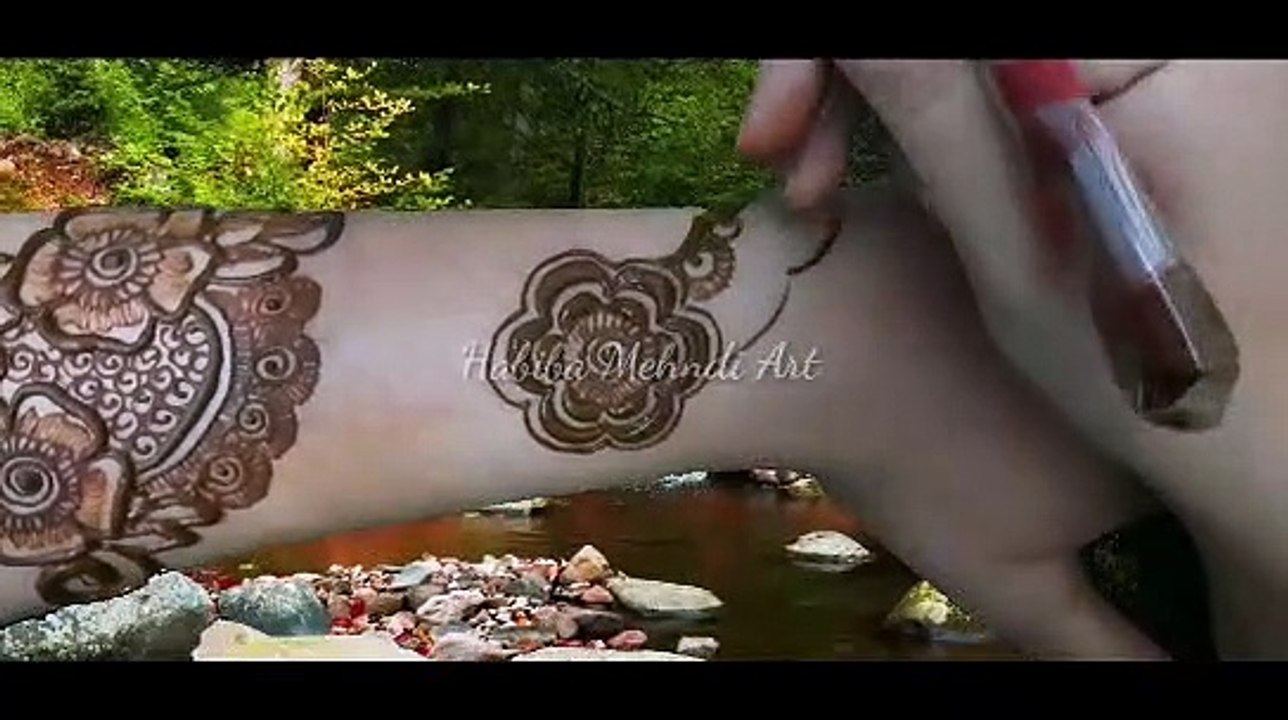back hand mehndi design - मेहंदी  डिजाइन आसान - mehndi design for beginners - delicate mehndi design - easy simple new henna mehendi design - habiba Mehndi Art