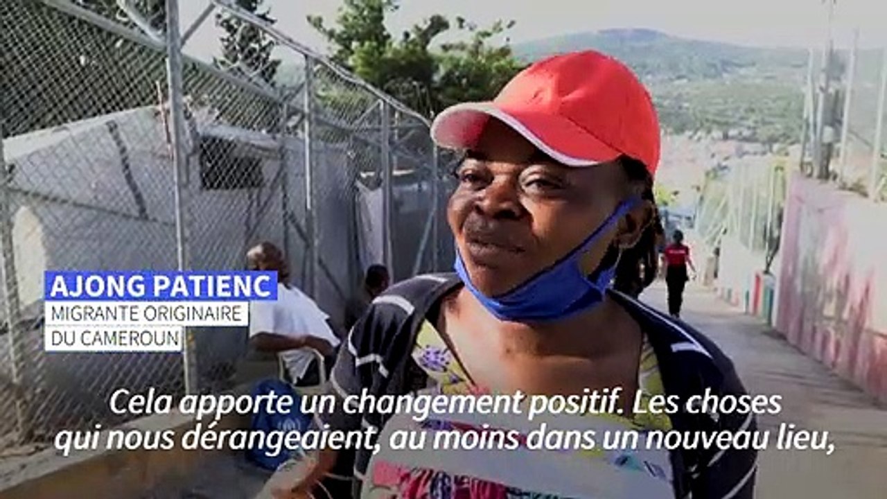 Grèce: des migrants arrivent dans le nouveau camp "fermé" de Samos