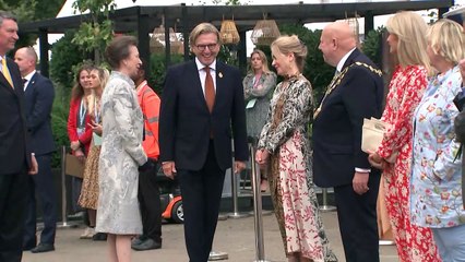 'Lovely to come back': Princess Anne attends RHS Flower Show