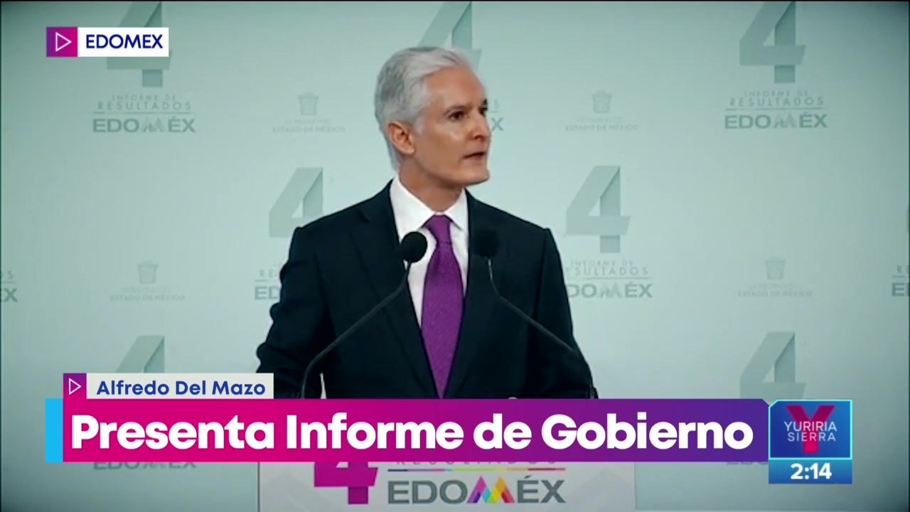 Alfredo del Mazo presenta Cuarto Informe de Gobierno