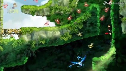 Rayman Origins: Gameplay: ¡Fuera Muros!