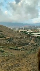 Vecinos graban una nueva boca en la erupción en La Palma