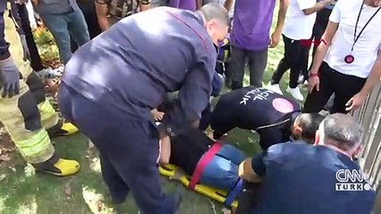 Gaspçıları kovalarken kaza yaptı