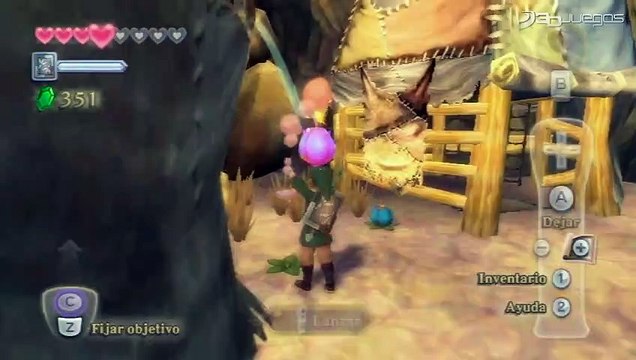 Zelda Skyward Sword: Gameplay: El Buscabombas