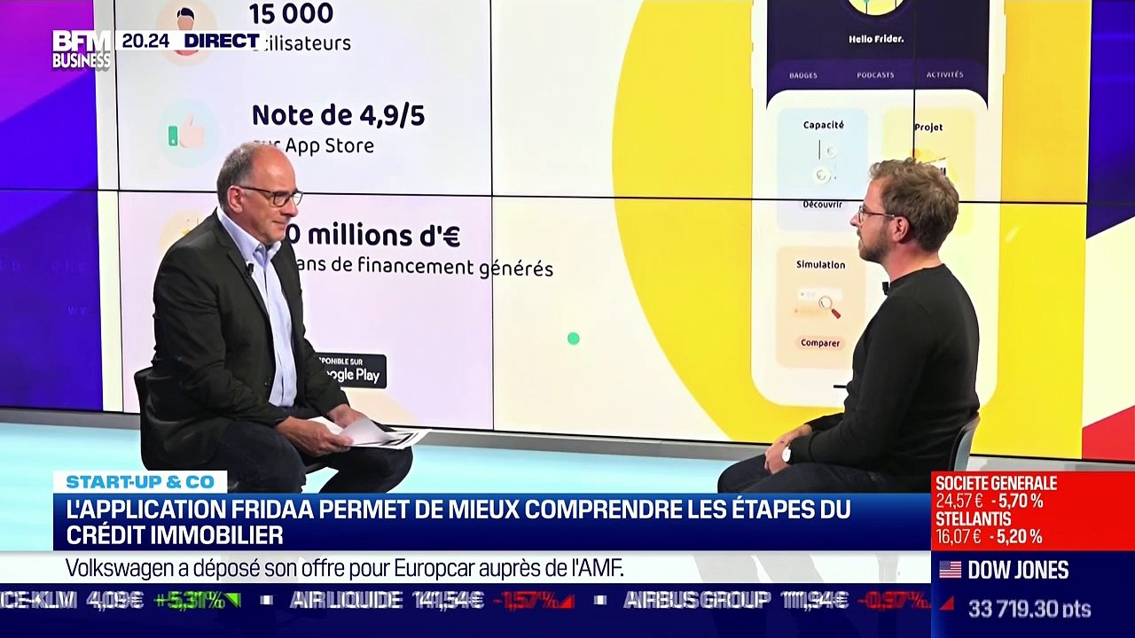 Manuel Letort (Fridaa) : L'application Fridaa permet de mieux comprendre les étapes du crédit immobilier - 20/09