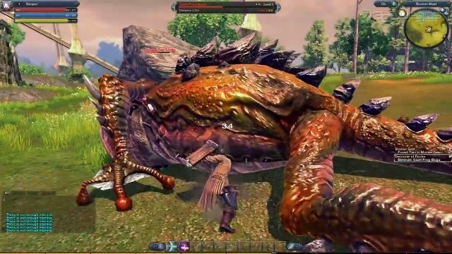 RaiderZ The Art of Combat: Gameplay: Lucha contra el Sapo Gigante