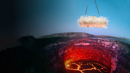 What If We Poured a Pool of Liquid Nitrogen Into a Volcano?