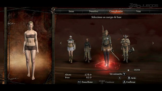 Dragon's Dogma: Gameplay: Editor de Personajes