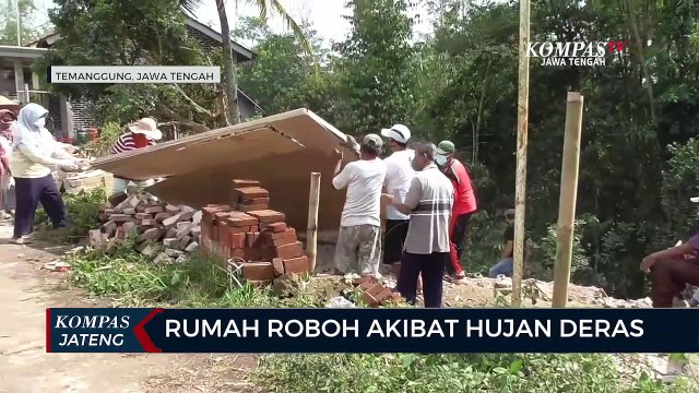 Rumah Roboh Akibat Hujan Deras