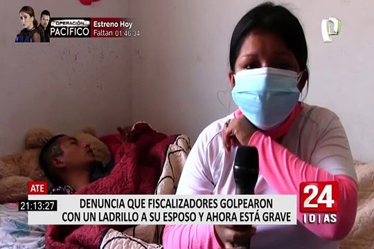 Ate: denuncian a fiscalizadores de golpear brutalmente a mototaxista para quitarle su vehículo