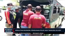 Kesulitan Ekonomi, Pensiunan Polisi Jadi Manusia Silver