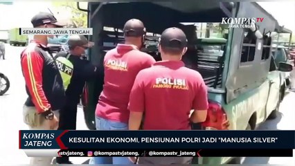 Kesulitan Ekonomi, Pensiunan Polisi Jadi Manusia Silver