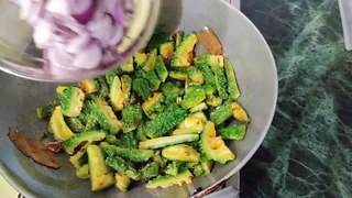 Bittergourd Vegetable | करेले की सब्जी |  karela ka sabzi | Cook bittergourd Vegetable | Kitchen wali