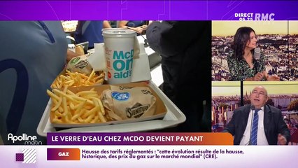 L’info éco/conso du jour d’Emmanuel Lechypre : Le verre d’eau chez McDo devient payant - 28/09