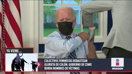 Aplican a Joe Biden tercera dosis contra #COVID19