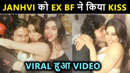 Janhvi Kapoor Receives KISSES & Hugs From Rumoured Ex BF Akshat Ranjan, Parties With Khushi