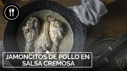 Muslitos de pollo en salsa cremosa
