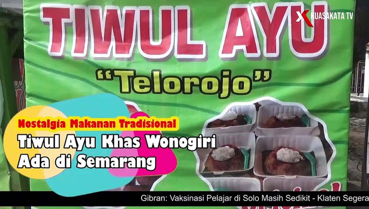 Nostalgia Makanan Tradisional Tiwul Ayu Khas Wonogiri Ada di Semarang