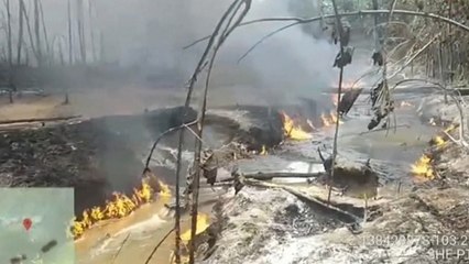 Sumur Minyak Ilegal yang Meledak di Jambi Diduga Milik Oknum Polisi