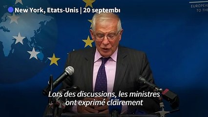 Les ministres de l'UE ont exprimé leur "solidarité" à l'égard de Paris face à Washington (Borrell)