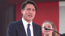 Justin Trudeau nach seiner Wiederwahl zum Premierminister von Kanada