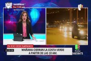 Barranco: este martes un tramo de la Costa Verde estará cerrada por trabajos en acantilados
