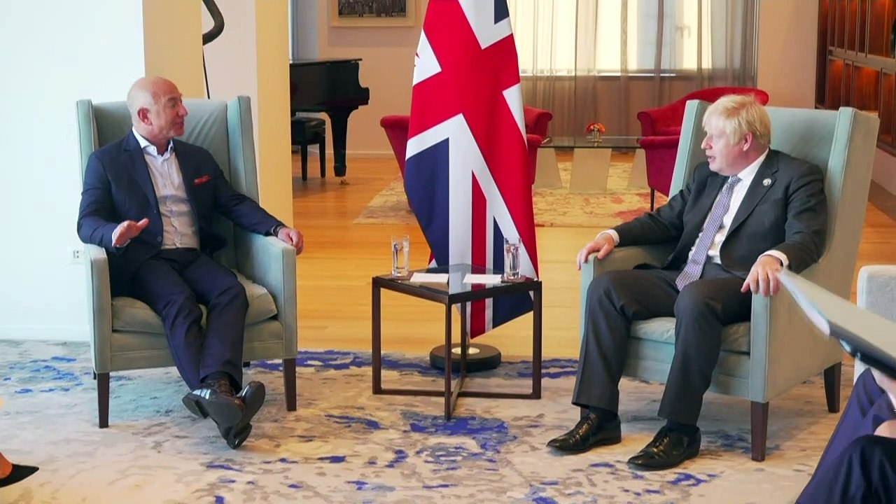 Boris Johnson praises Jeff Bezos' climate efforts
