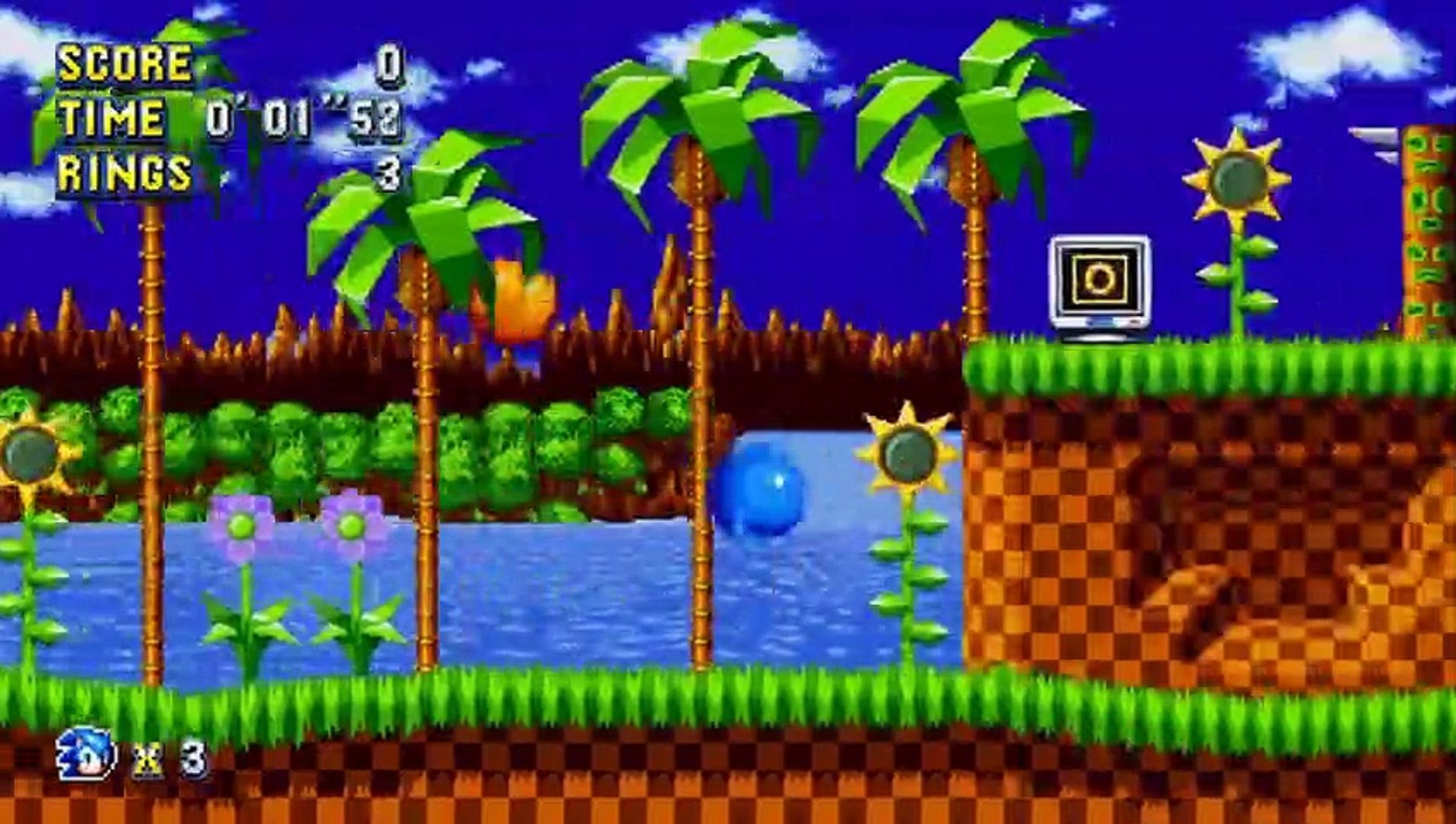 Vê Green Hill Zone Act 2 em Sonic Mania