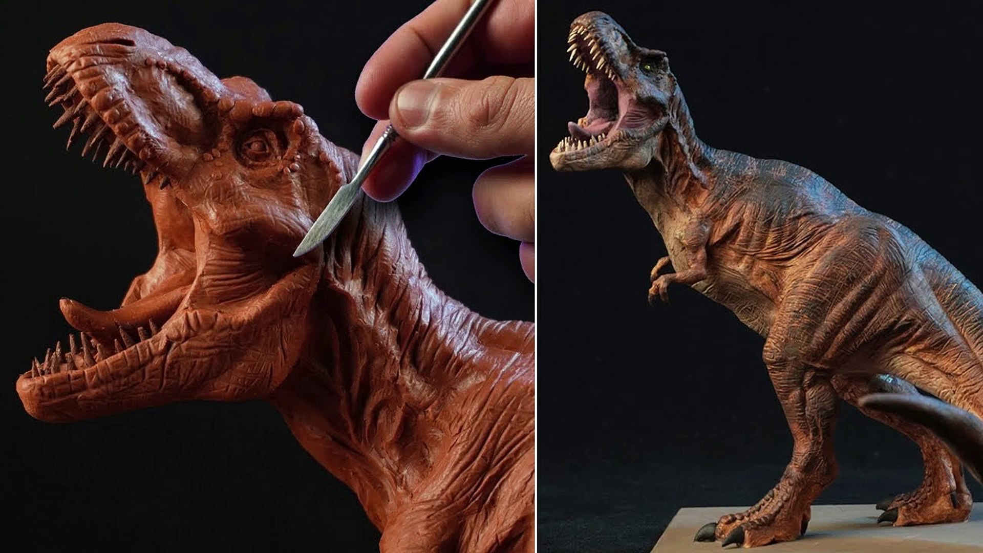 Sculpting TYRANNOSAURUS REX | Jurassic Park [ 1993 ] - video Dailymotion