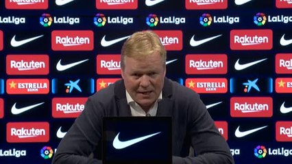 Koeman: "Hay que destacar la actitud del equipo"