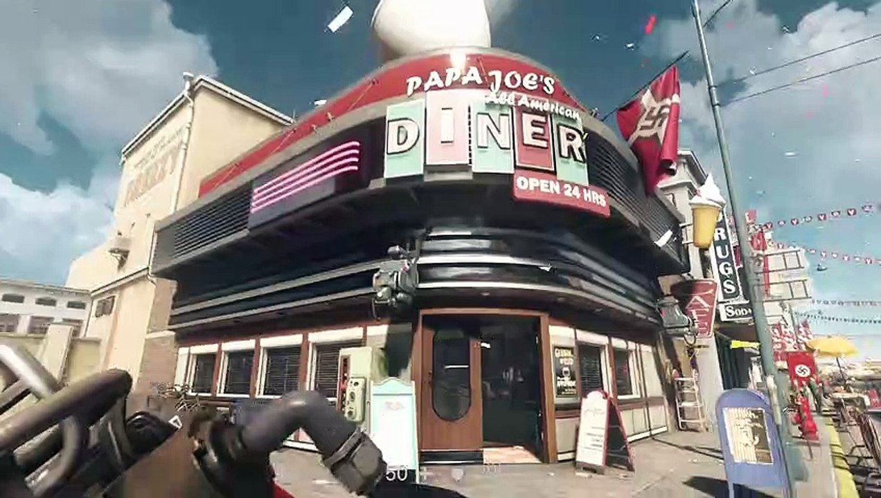 Wolfenstein 2 The New Colossus: Tráiler Gameplay: Batido de fresa