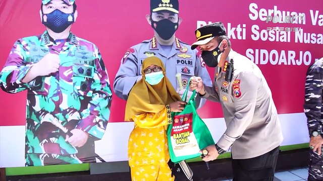 Alumni AKABRI 1998 Polresta Sidoarjo Gelar Vaksinasi 3 Ribu Orang