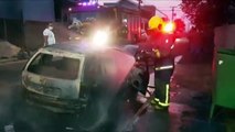 Corsa fica completamente destruído após incêndio no Interlagos
