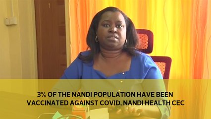 3% of the Nandi population have been vaccinated against Covid, Nandi health CEC