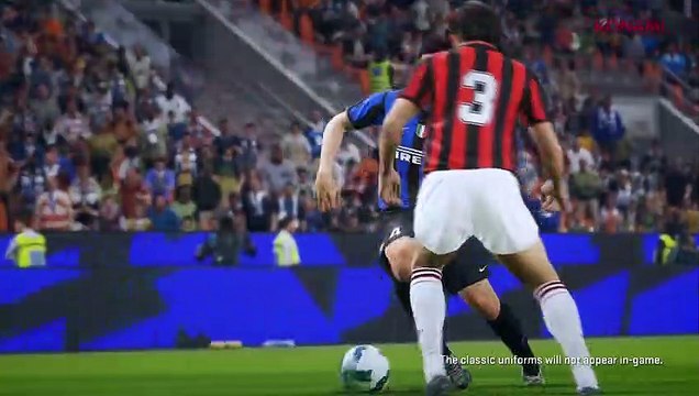 Las leyendas de Milán e Inter llegan a PES 2018. Tráiler