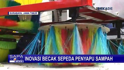 Inovatif! Mahasiswa UNTAG Ciptakan Becak Penyapu Sampah Botol, Begini Cara Kerjanya
