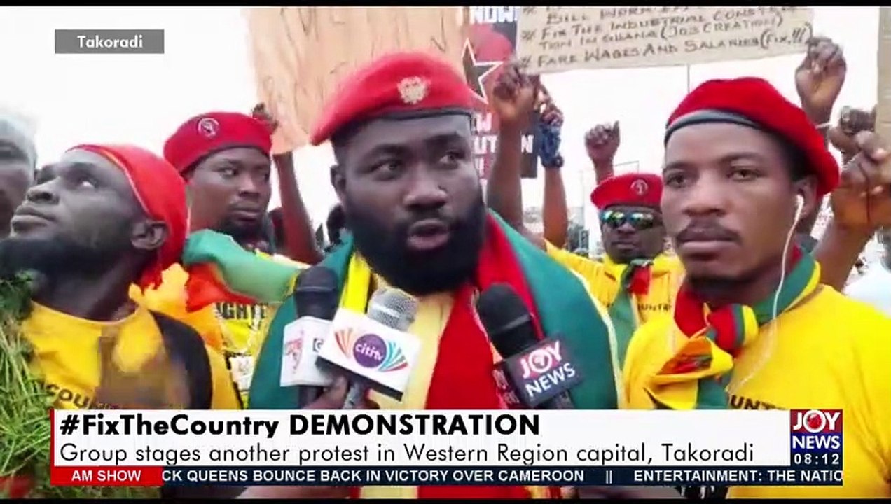 Group stages another protest in Western Region Capital Takoradi