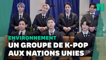 BTS, les stars de la K-Pop, à l'Onu pour parler développement durable