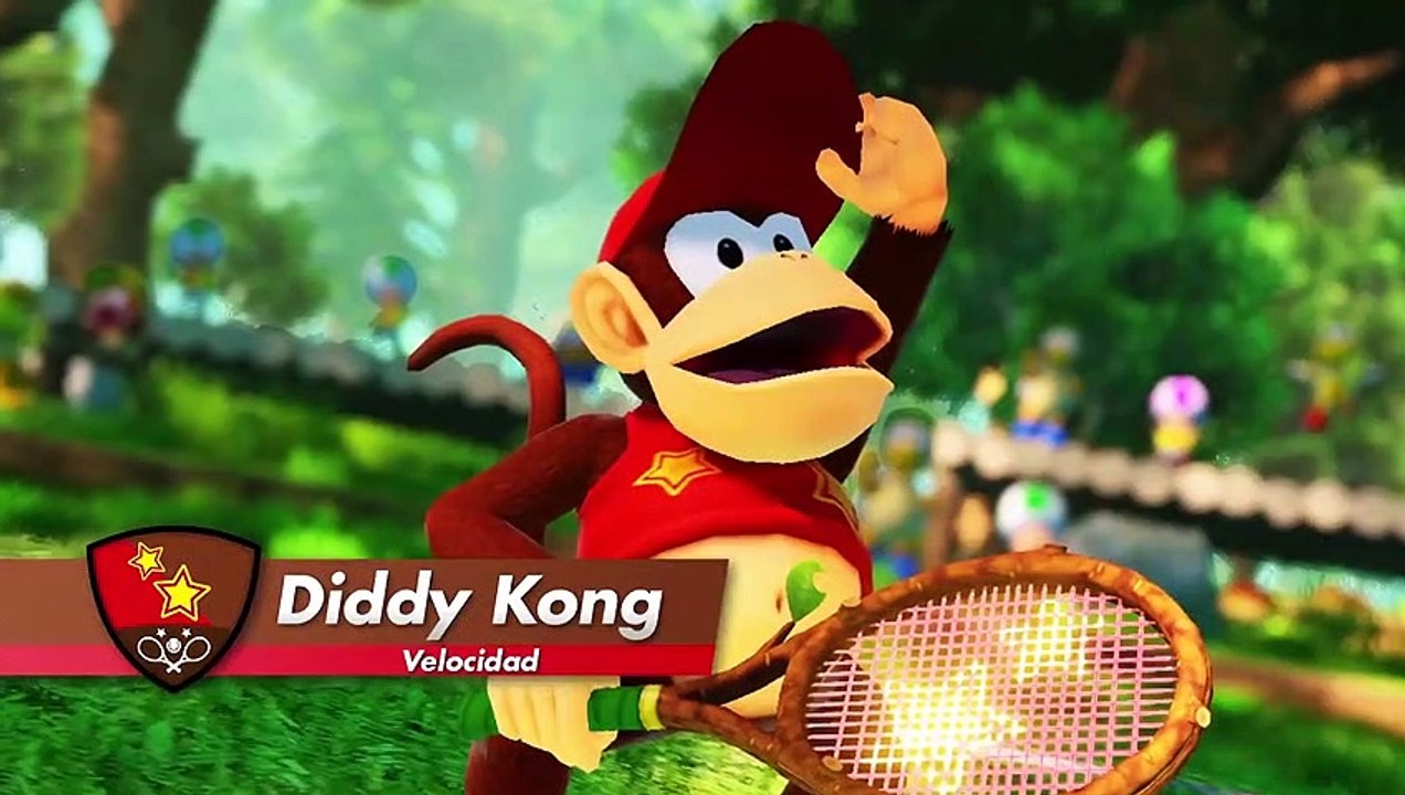Diddy Kong, se apunta a Mario Tennis Aces