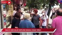 Tahliye için gelen ekiplere Bursalı esnaf direndi