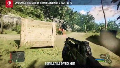 Crysis Remastered en Nintendo Switch muestra en vídeo sus gráficos y detalles técnicos